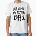 Yoga Saying Sweating My Asana Off Motivational Quote by SoccaTamam