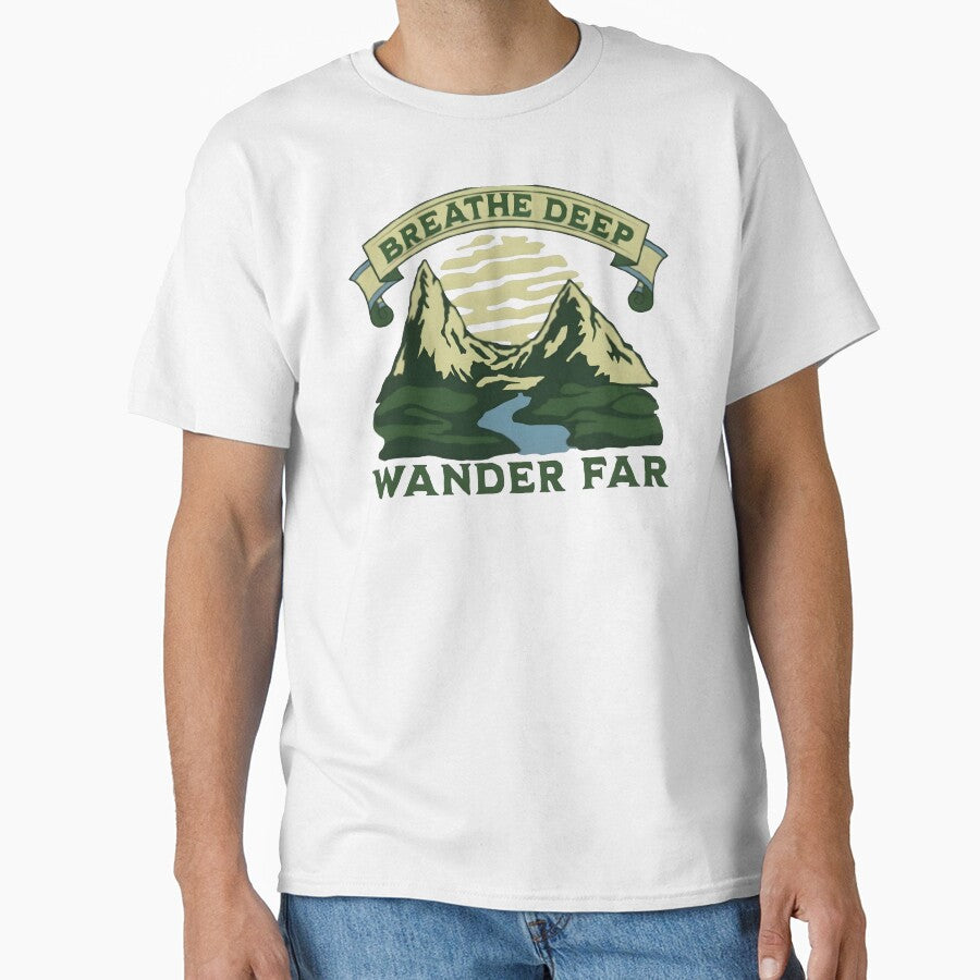 Breathe deep, wander far, funny and cool nature lover by Merchattack