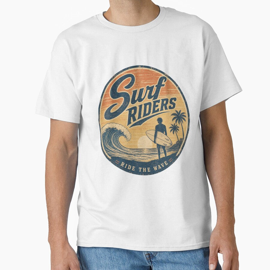 Surf Riders – Vintage Surf Club Logo Design by Jandedan