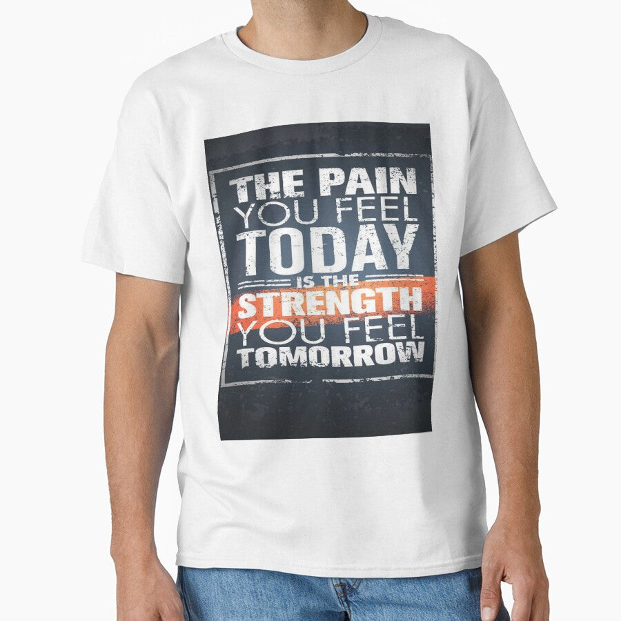 The pain you feel today is strength you feel tomorrow gym motivation by truemoneyman