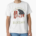 Mountain Biking Vintage American Flag by retrodesigner14