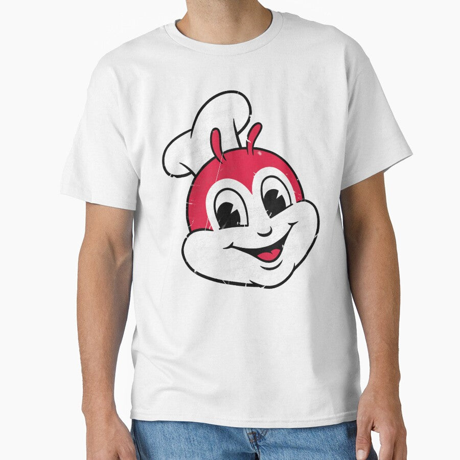 Jollibee-Inspired - Happy Bee Mascot Headcut Graphic Vintage by ZERO-MIND