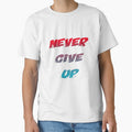 Never give up gym motivation workout motivation illustration premium design by truemoneyman