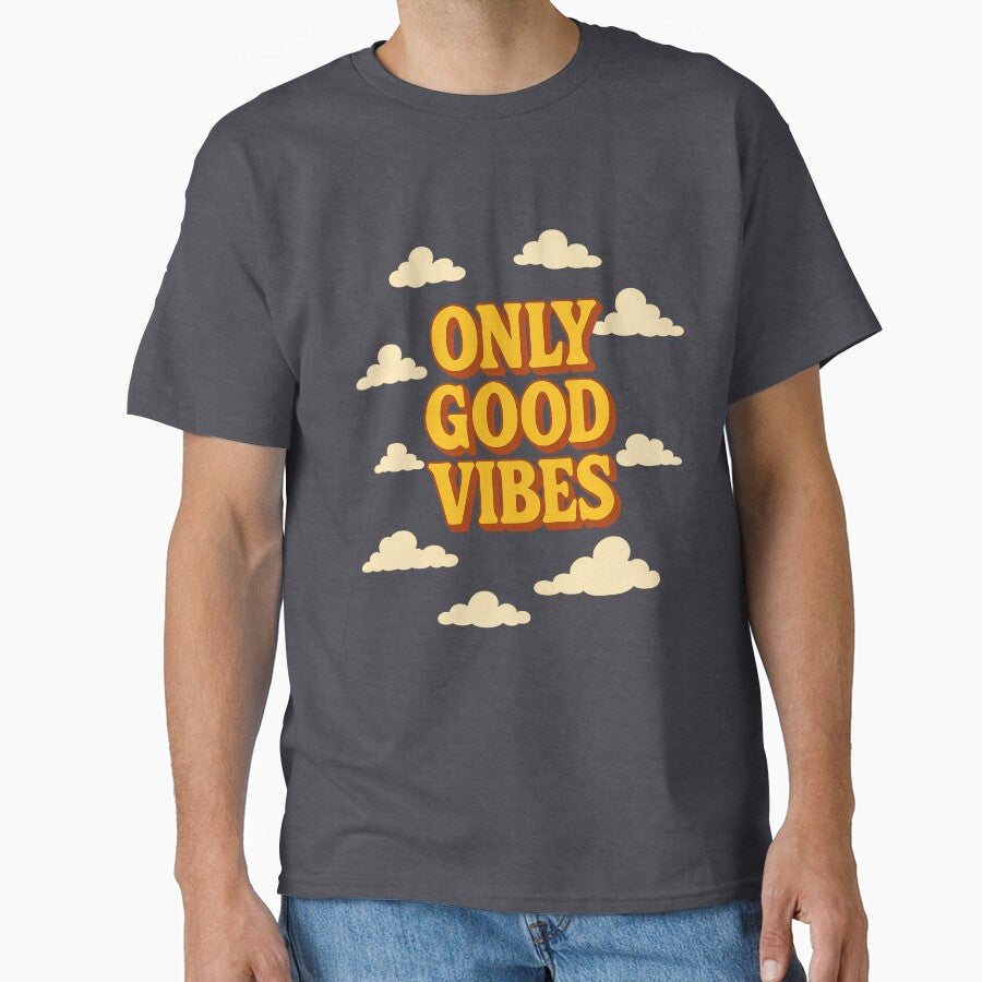 Only Good Vibes Poster - 70s Retro Vintage Typography Print by Arte Cartoon From TagTeam Group