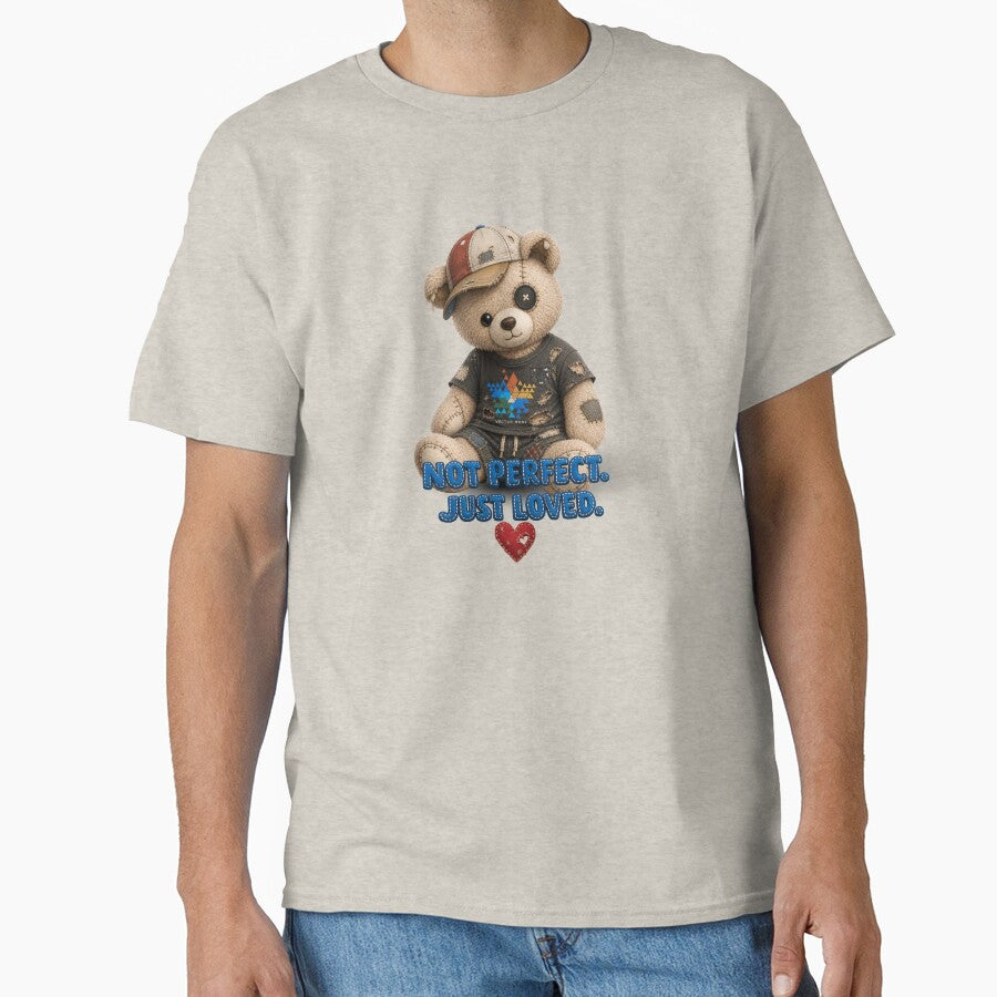 Not Perfect. Just Loved. – Vintage Patched Teddy Bear by Aimetoi