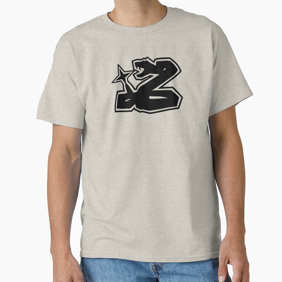 Y2K Cyber Star Serpent - Distorted Snake Grunge Streetwear by Kromatik