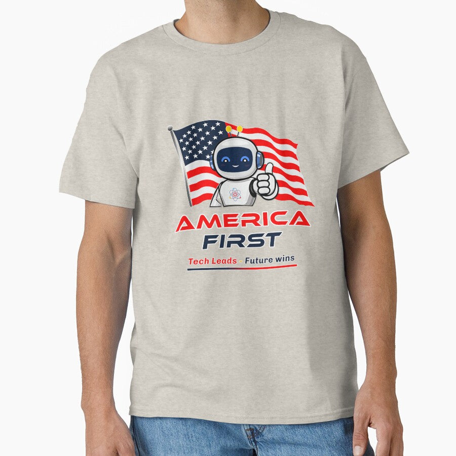 America First Tech Robot - Future Wins Vector by Print Expert