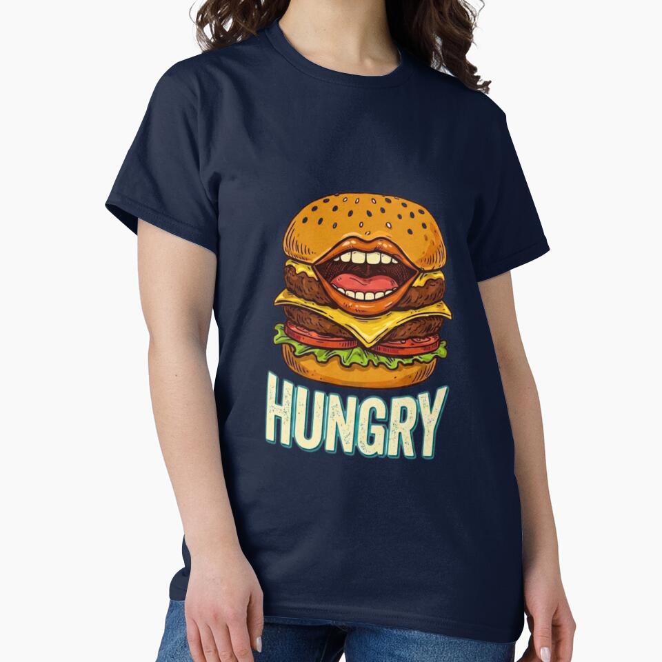 Hungry Burger with a Big Mouth by HAPPY HARBOR DESIGN