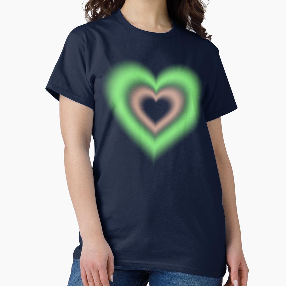Green and gray orange blurry hearts (cinnamon and matcha) by serenebookworm