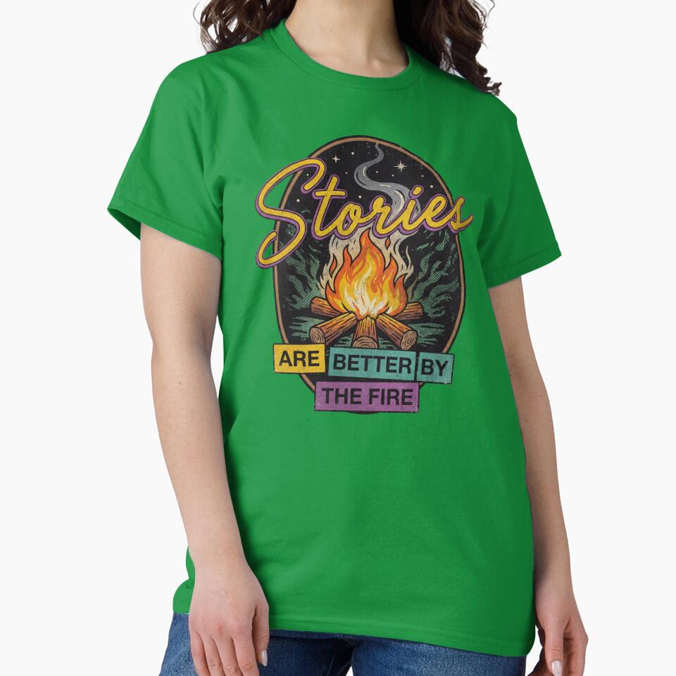Retro Campfire Stories Are Better By The Fire by Milasneeze