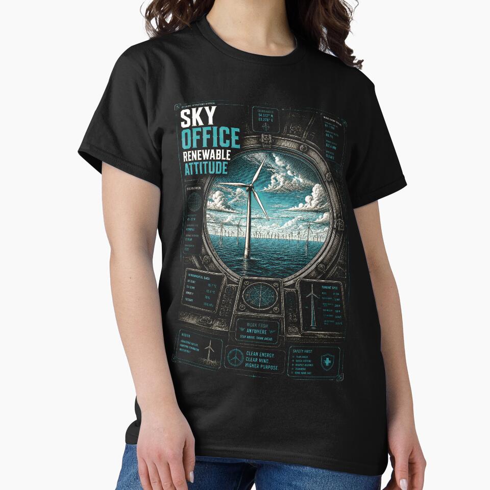 Offshore Sky Office Renewable Attitude Wind Turbine Technician by RoyalOrderGallery