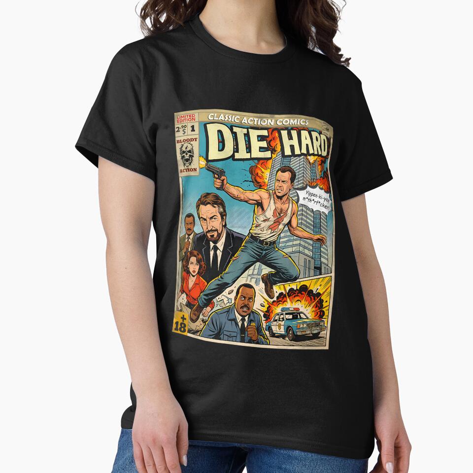 Die Hard Vintage Movie by ImaginableAI