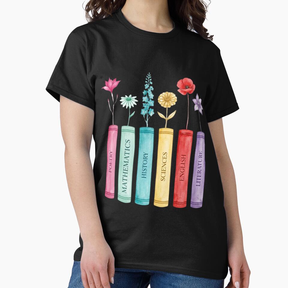 Floral Educational Books Collection Watercolor Art by VibranPalette