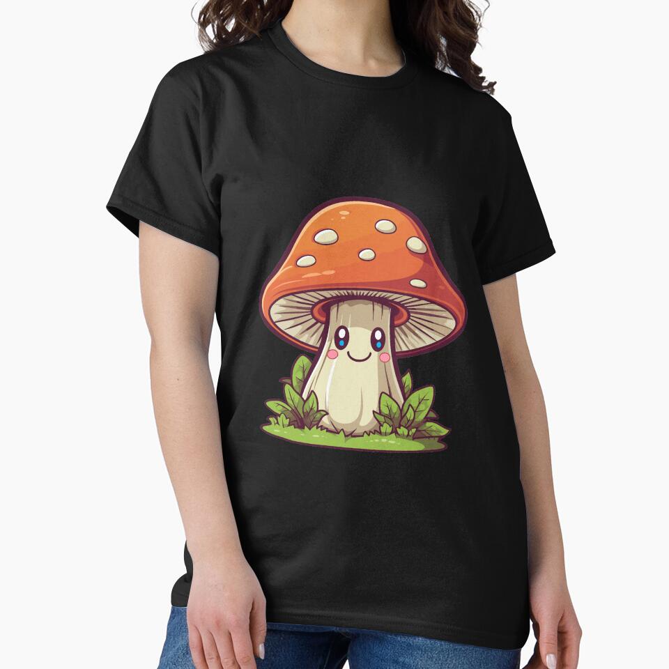 Cute Kawaii Mushroom Character Design by CyfroweMysli
