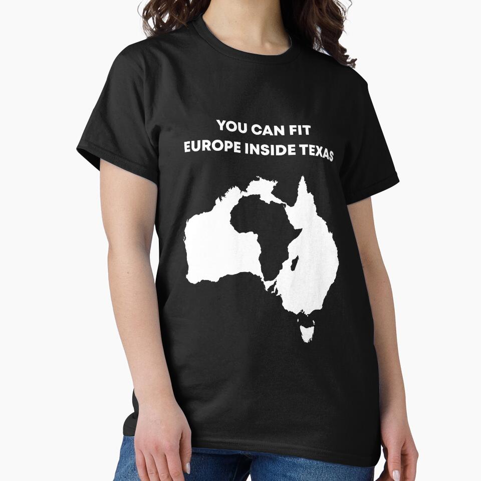 EUROPE INSIDE TEXAS | geography merch by flaglandia