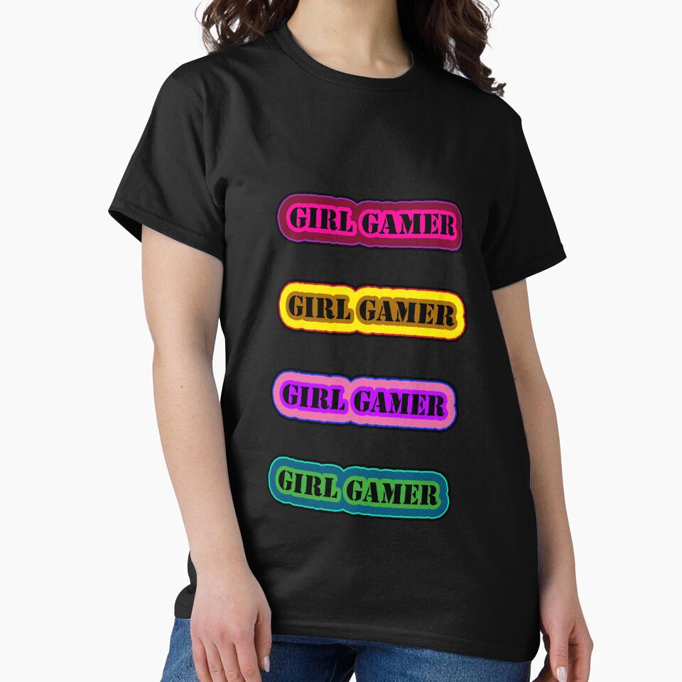 Girl Gamer Words Colorful Girl Gamer Text 4 of 4 by Beachy