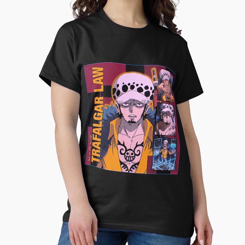 Trafalgar Law retro comic poster design by Moonshroomarts