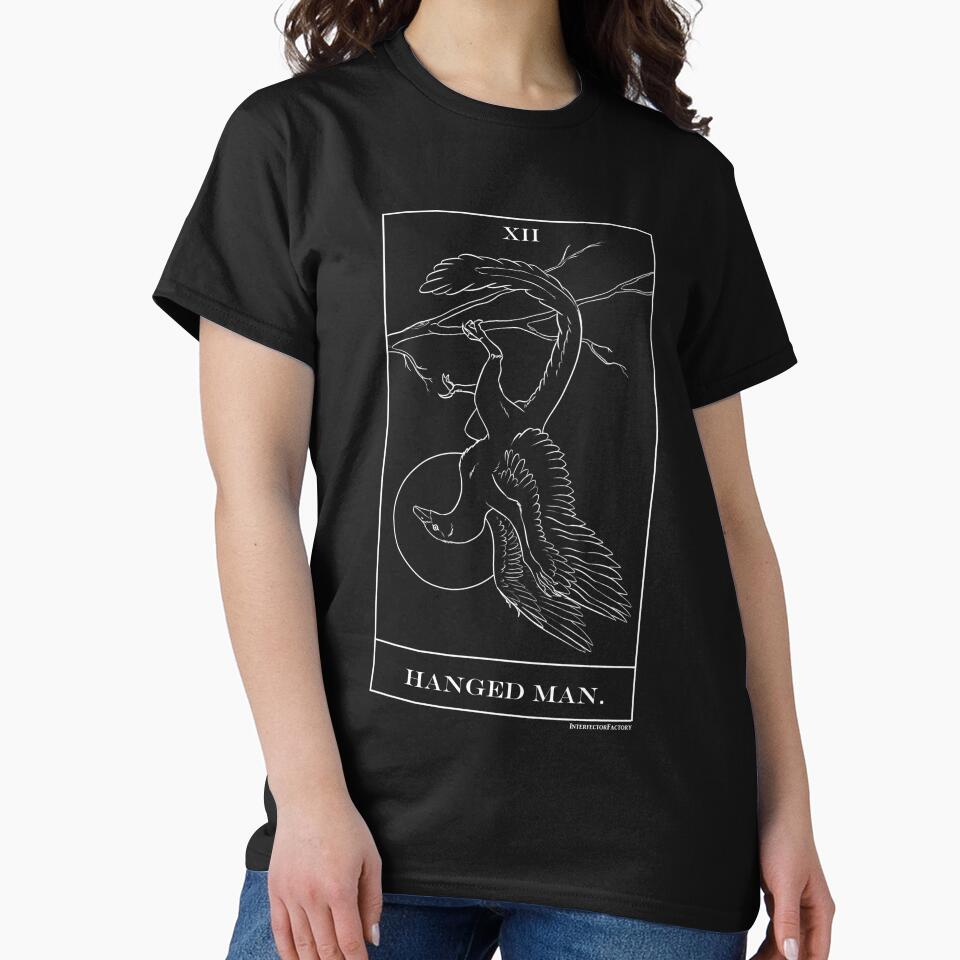 Hanged Man dinosaur archeopteryx tarot by InterfectorFactory