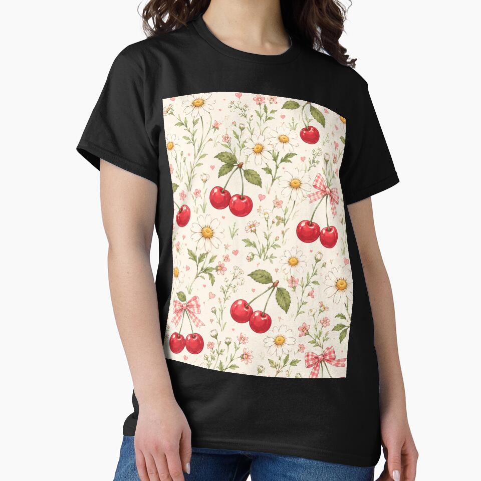 Cherry Daisy Meadow Pattern by Aramdesing