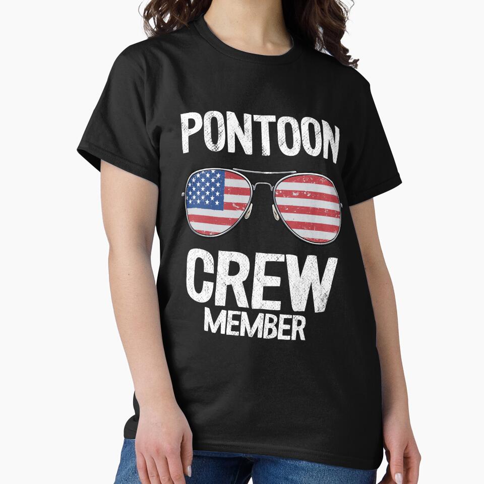 Pontoon Crew Member Funny Pontoon by Stronzi