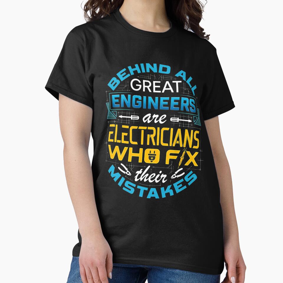 Great Engineers Electrician Fix Mistakes Trades by CoupleDrawing-J