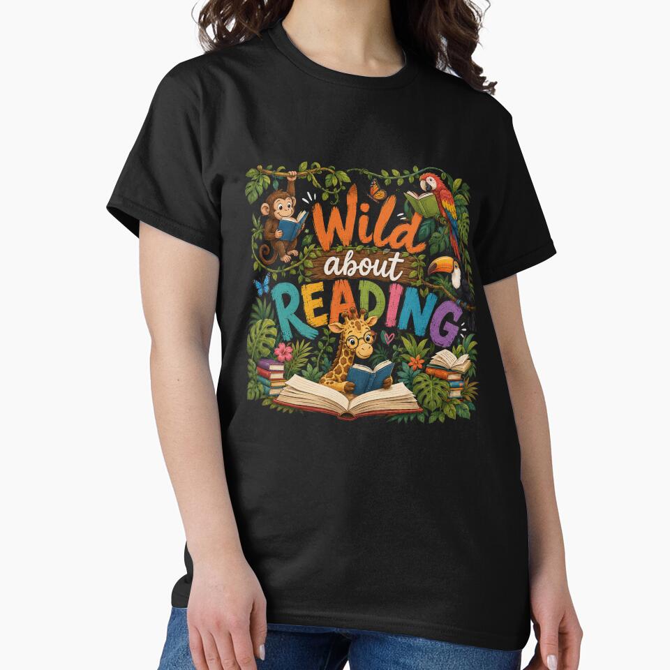 Wild About Reading Reading Books Lovers Reader Librarian by OlakunleOloroz