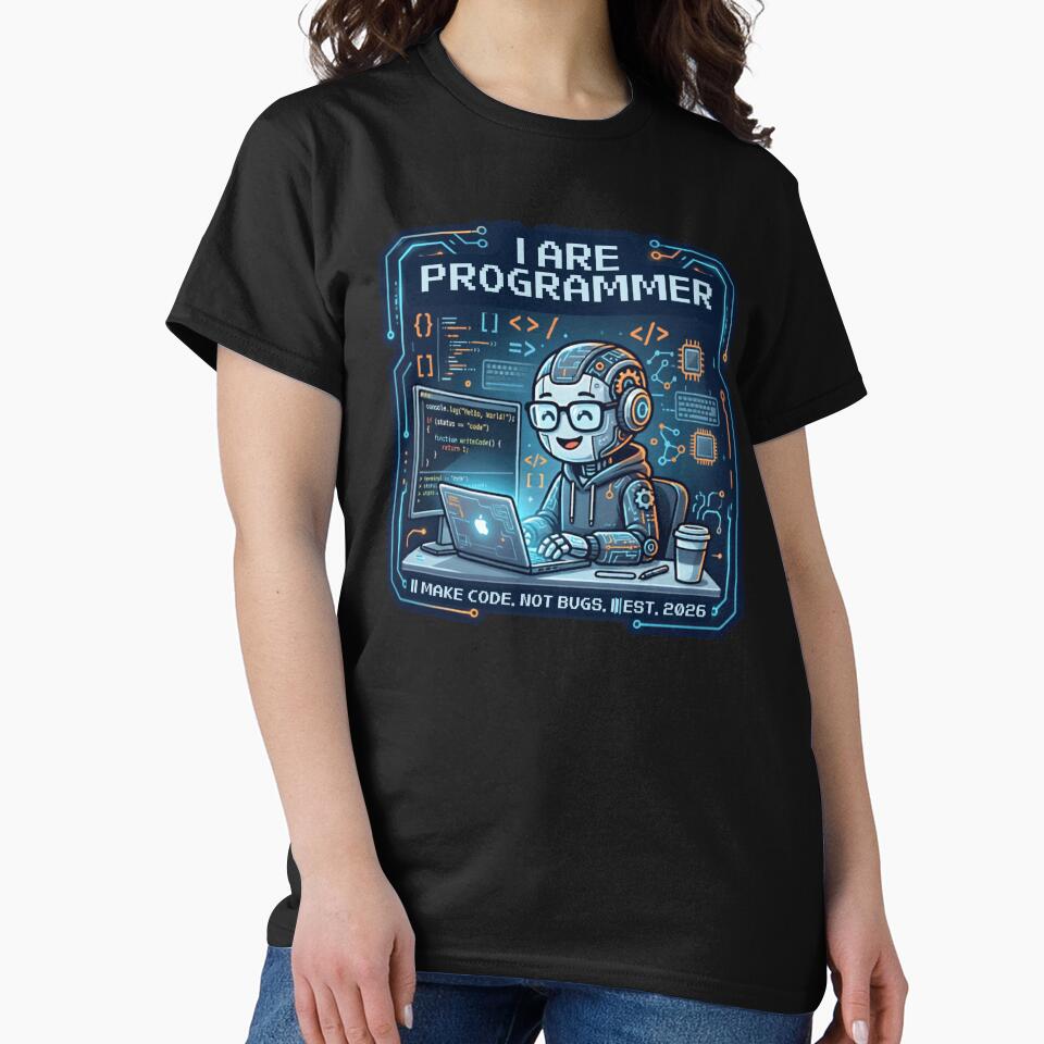 I ARE PROGRAMMER Cute Robot Coding Design by Nadir071010