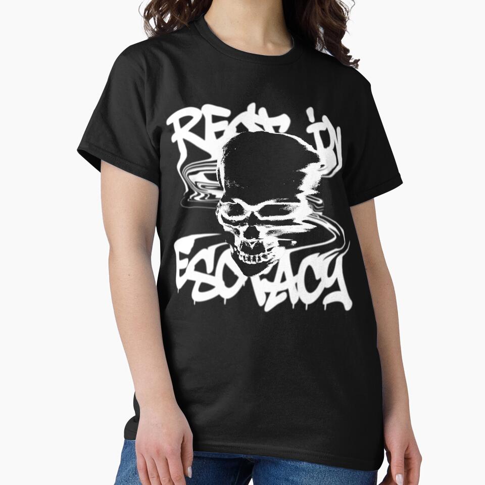 Rest In Ecstasy – Distorted Skull Graffiti Streetwear Design by Never Satisifed AU