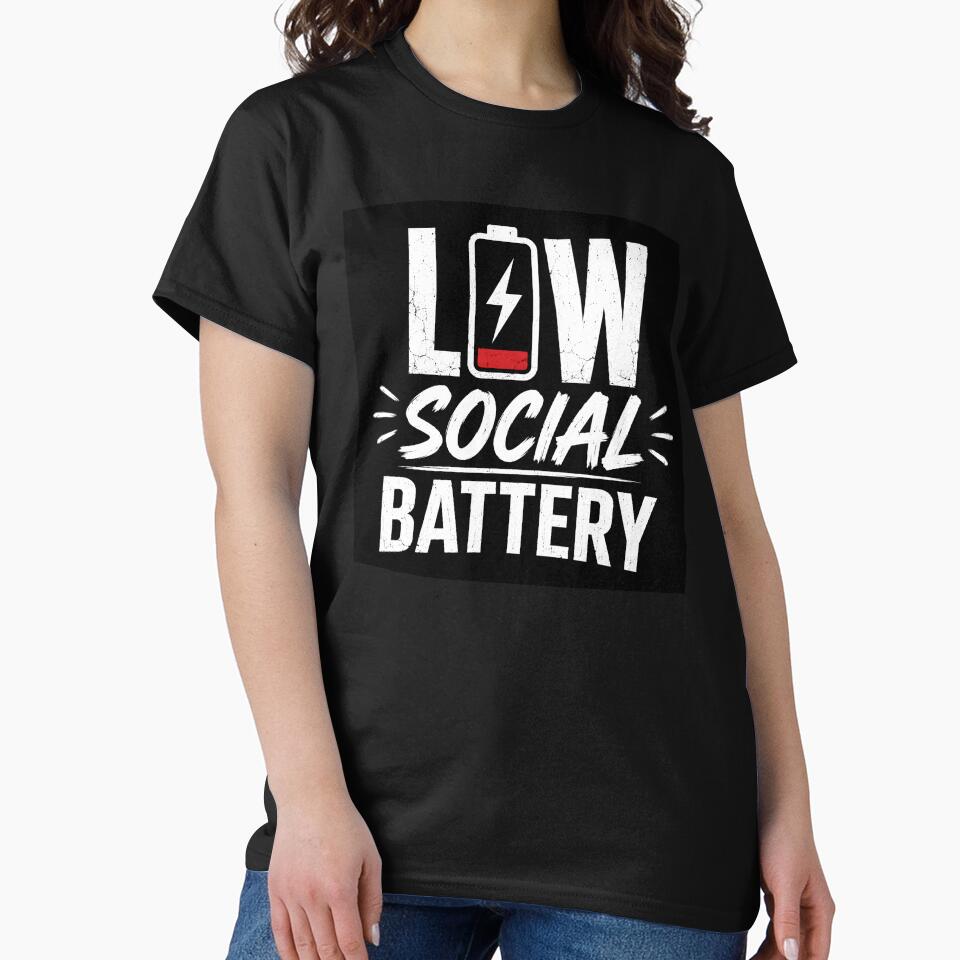 Low Social Battery Introvert Humor Design by Mavriboy