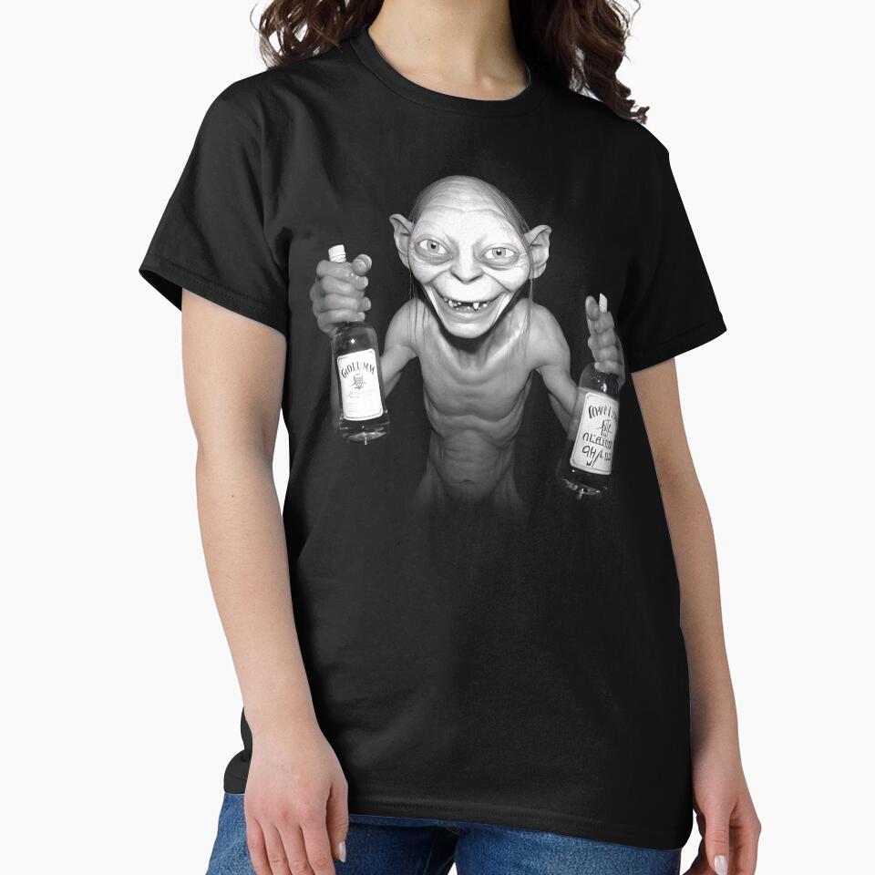 Goblin Drinking Two Bottles, Vintage Fantasy Party by MassonCalepon