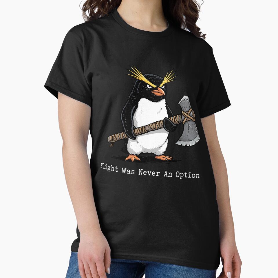 Funny Angry Penguin - Flight Was Never An Option by CutOutIdols