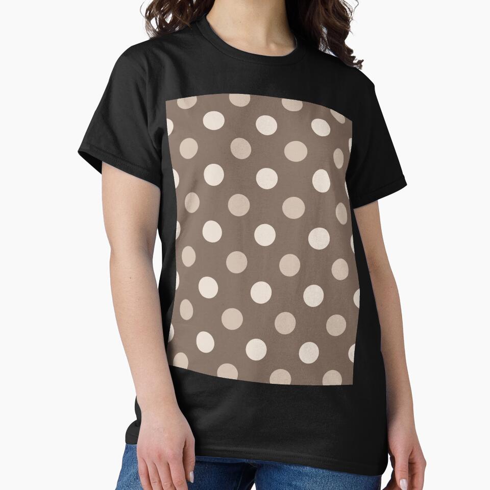 Neutral Earthy Tone Polka Dots Design by PatternTitan