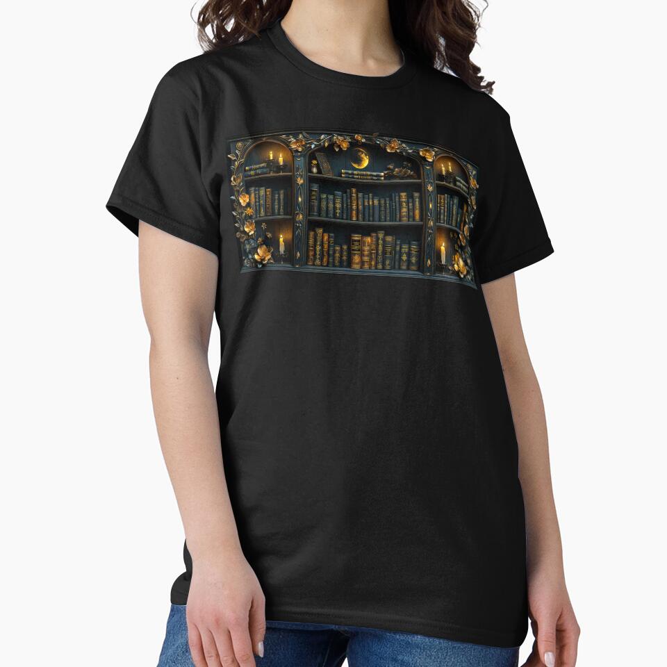 Gothic Dark Academia Library Art by MargaretWiktor