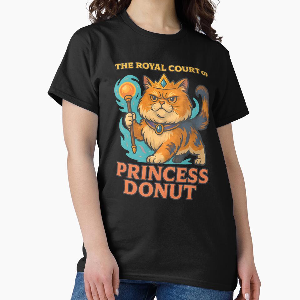 Princess Donut – Majestic Persian Cat  | Dungeon Crawler Carl Fanart | Fantasy Gamer Tee by ENPAWO DESIGNS