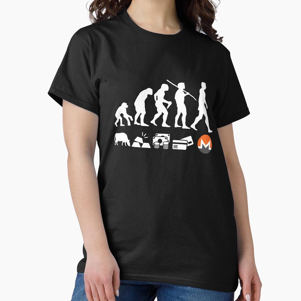 Monero Evolution of Money XMR Crypto Logo by SieJermiin