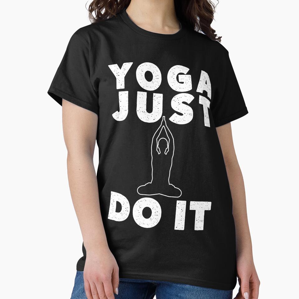 Yoga Just Do It Meditation Pose by teeperfect