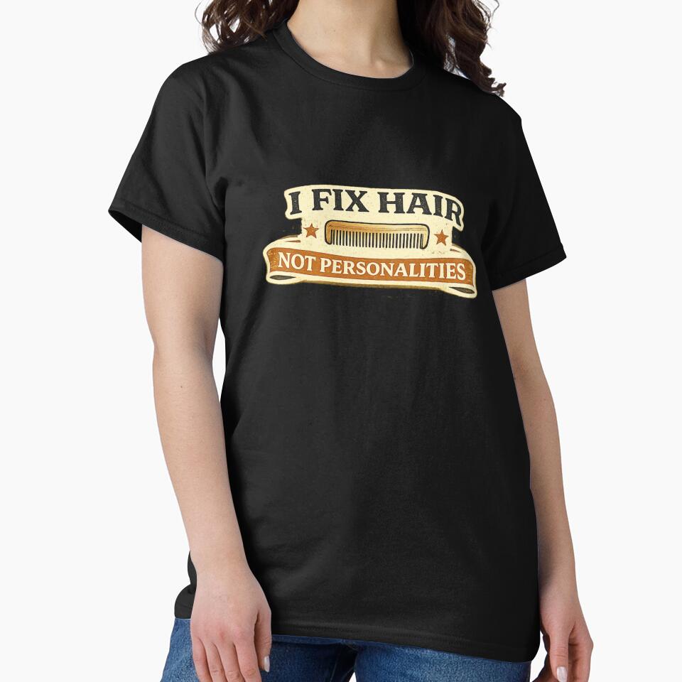 I Fix Hair Not Personalities Funny Dog Groomer Vintage Design by Rudinho102