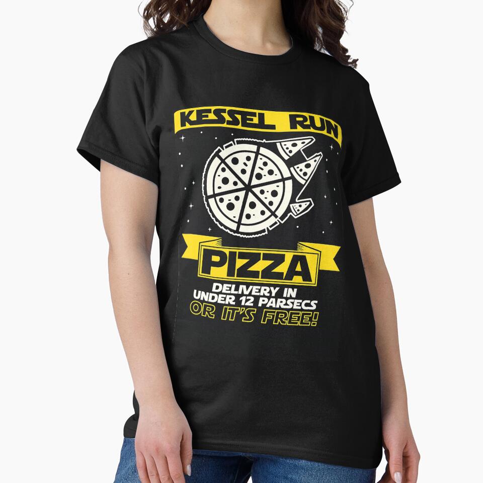 Kessel Run Pizza Delivery Sci Fi Humor Design by ZEtexaxe