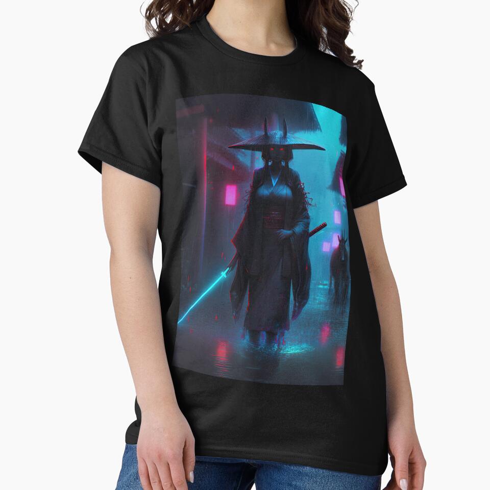 Female Samurai Oni | Neon Japan by GoblinDSGN