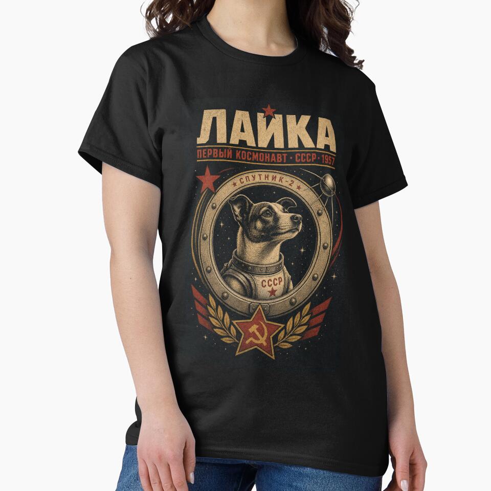 Laika — First Cosmonaut Tee by StellarView