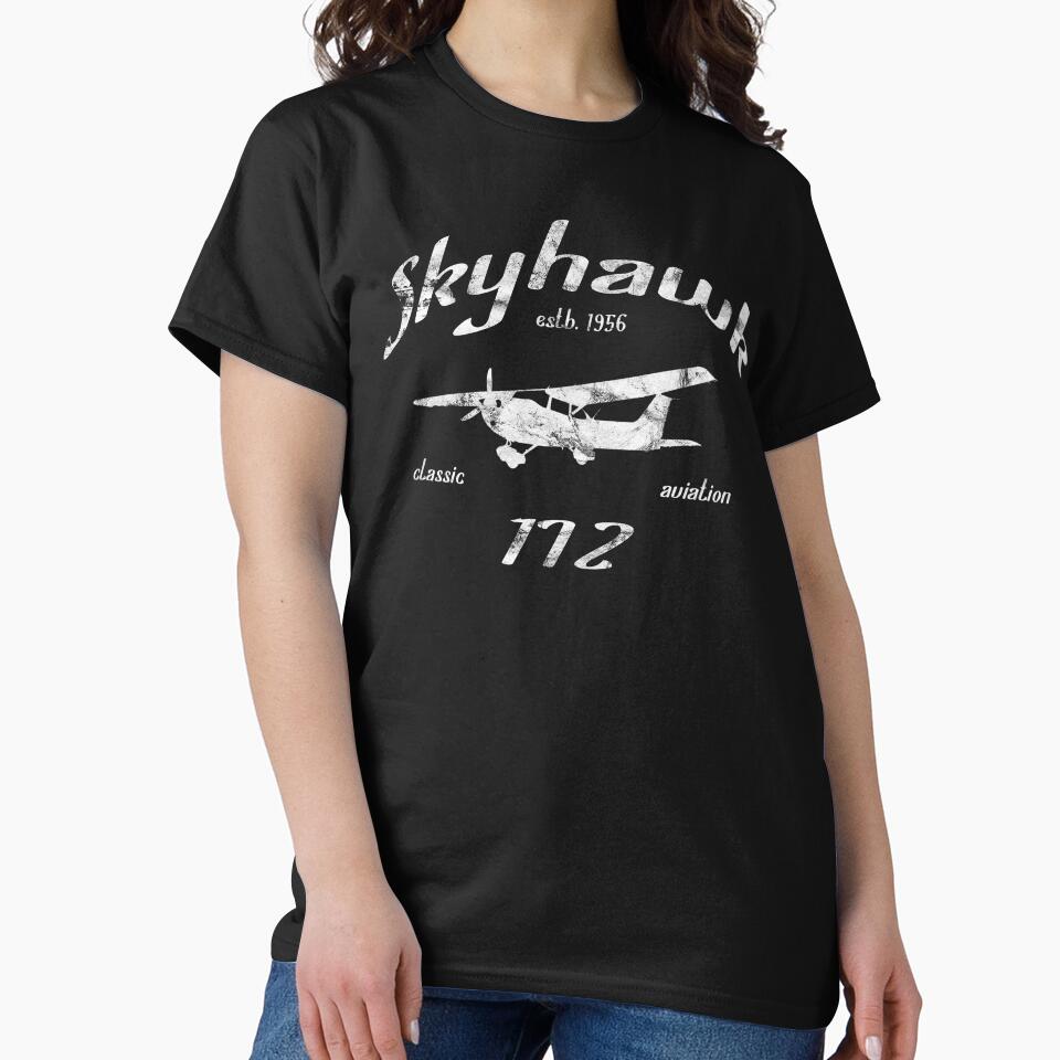 Cessna 172 Skyhawk Classic Vintage Design by RealPilotDesign