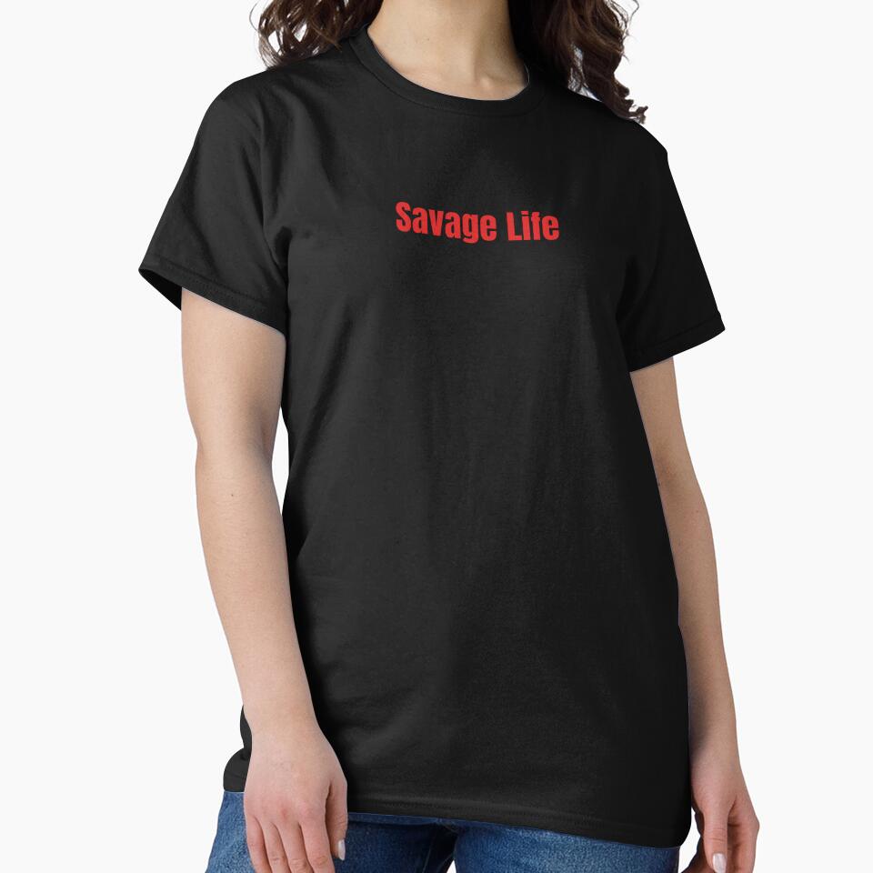 Savage Life Attitude Typography by VibeShift Studio