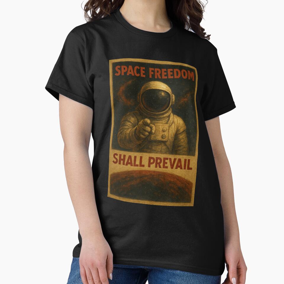 Vintage Space Explorer Propaganda Style Poster by Genius Geek