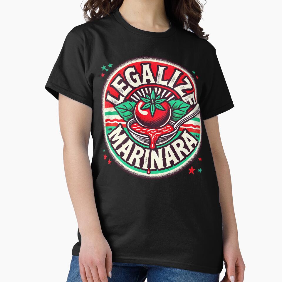 Legalize Marinara Funny Tomato Sauce Design by Victor Shadehorn