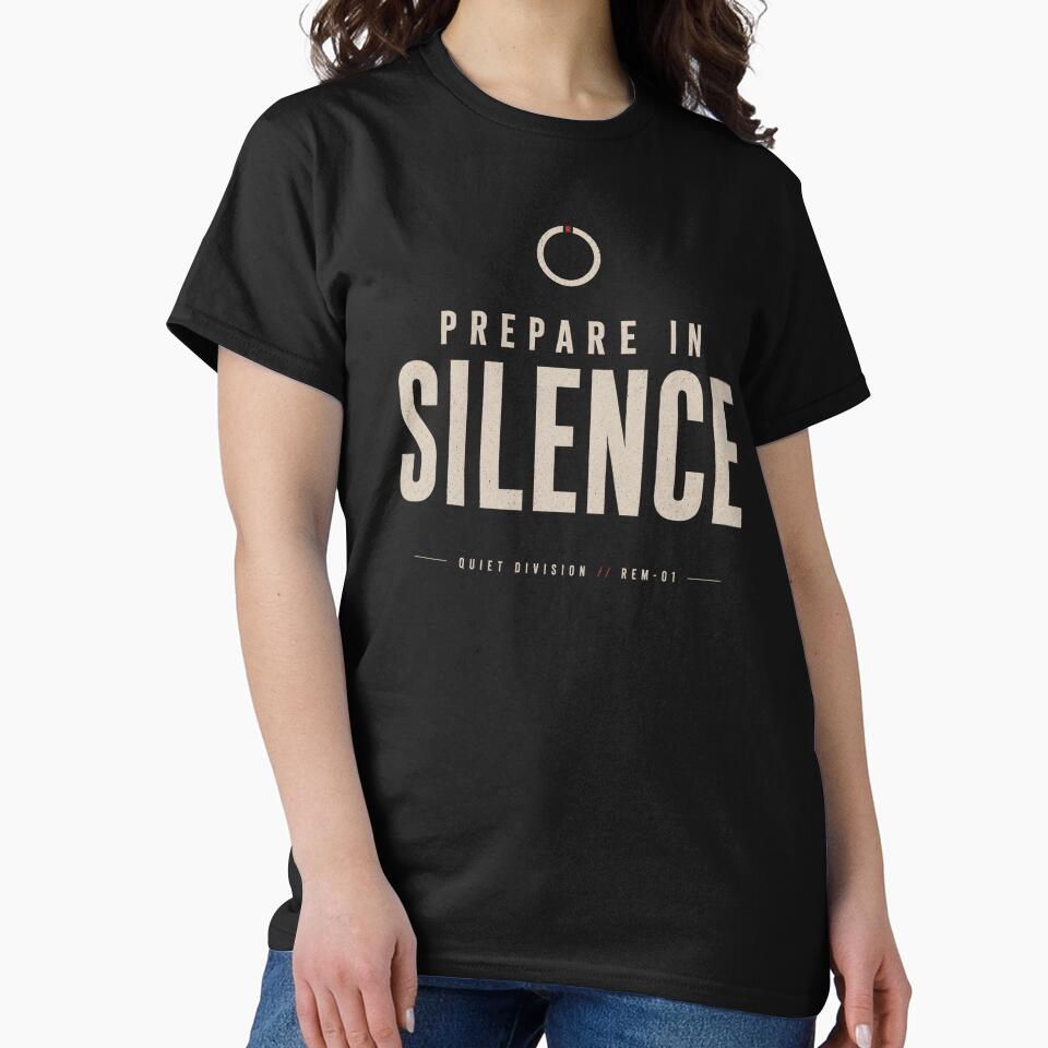 Prepare In Silence: Quiet Division – Minimalist Dark Stoic Typography by No Excuses Supply