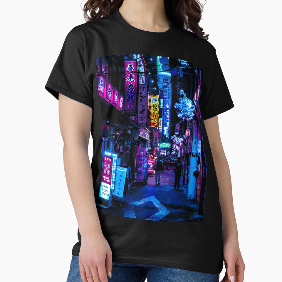 Blue Tokyo Alleys by Neondreamscapes