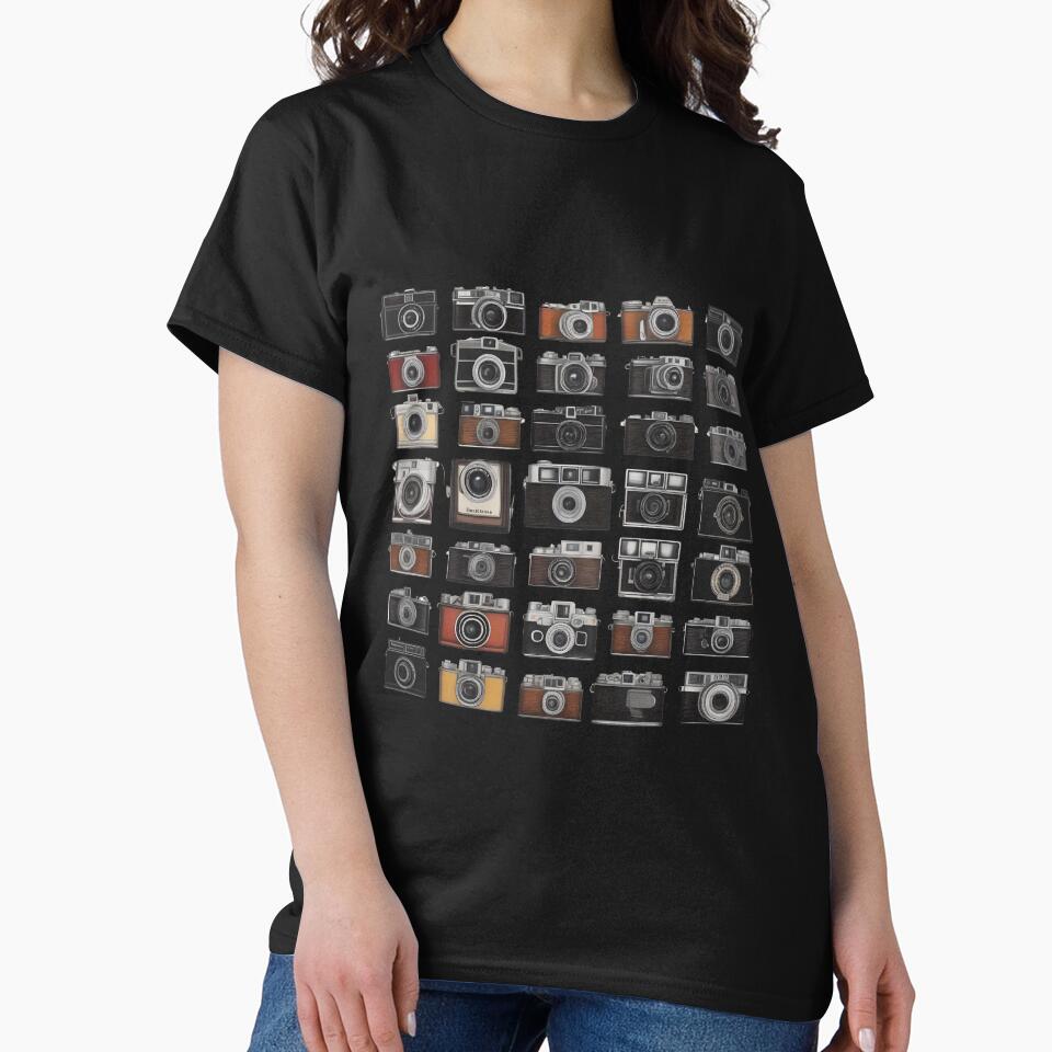 Vintage Film Cameras - Photography Lover Gift T-Shirt Camera Vintage Design by 5lav