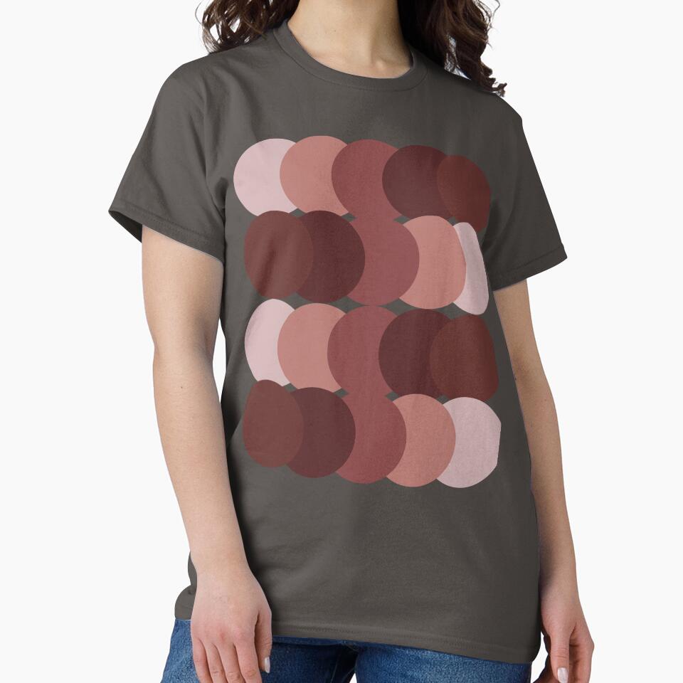 Retro Overlapping Circles – Mid Century Modern Terracotta Pattern by Jyoti-Quotes