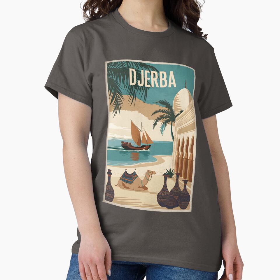 Vintage Travel Djerba Poster by Helen-Neal