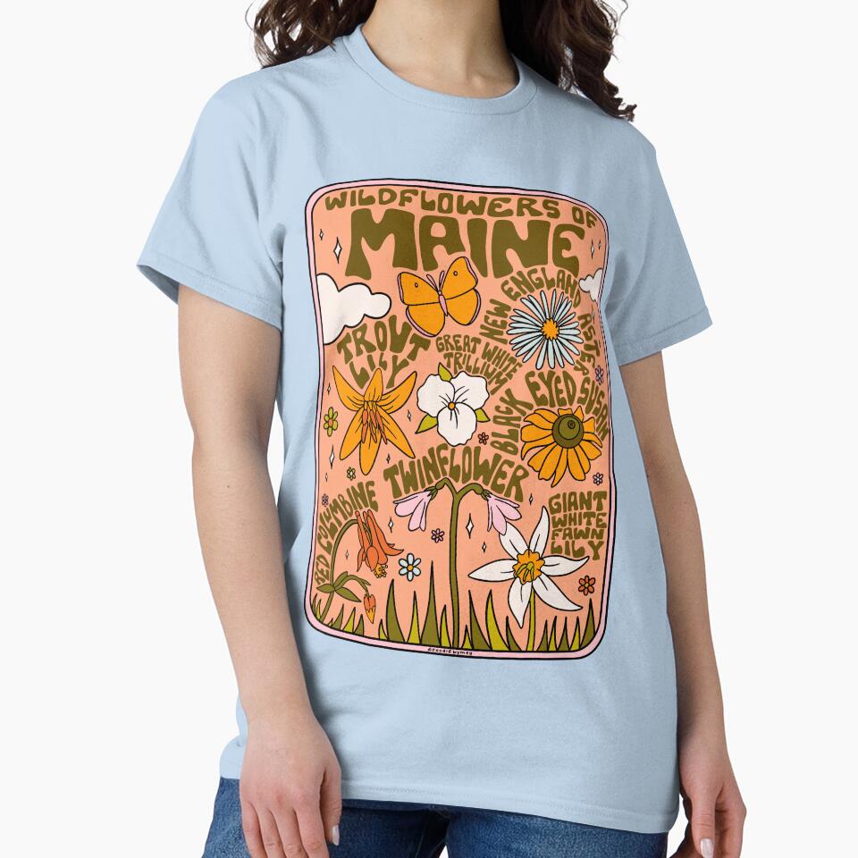 Maine Wildflowers by doodlebymeg
